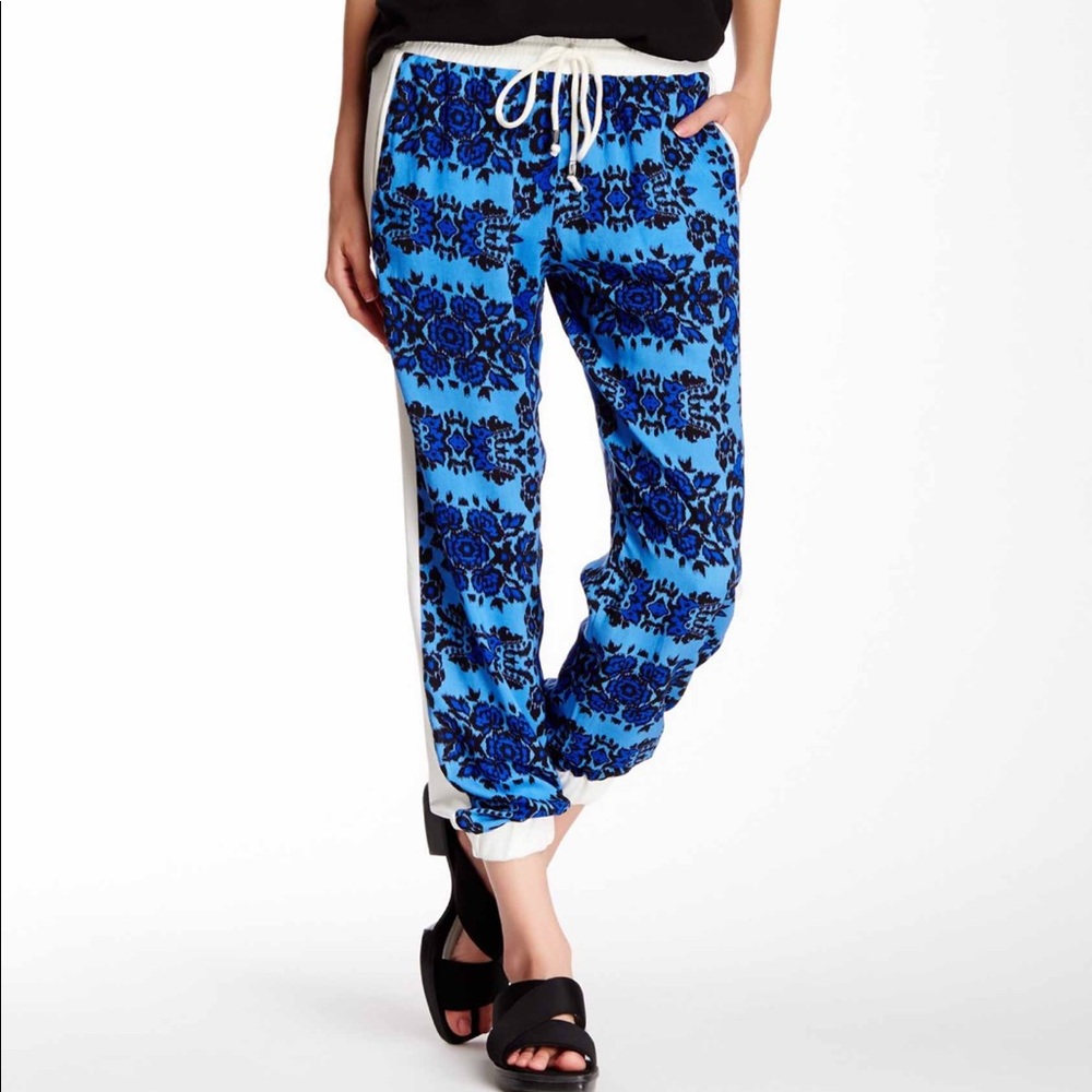 Silva Ikat Print Terry Jogger NWOT